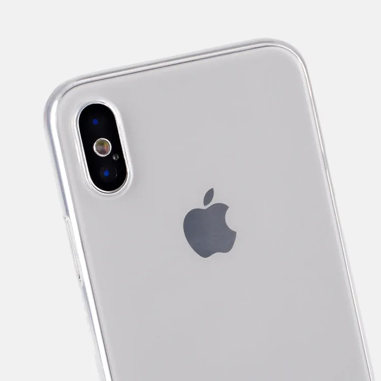 0.6mm Thin Glossy PP TPU Case For iPhone X