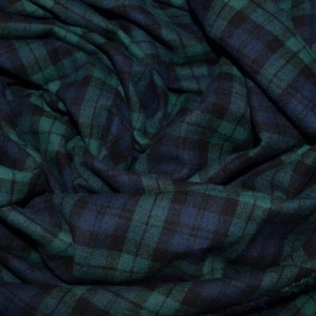 100% Cotton Flannel Fabric | 60 inches Wide | Sold By The Yard | Blanket, Pillowcases, Quilting, Sewing, PJ, Shirt, | Blue & Green | 5