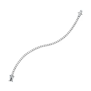 14KT White Gold & Diamond Bracelet -4 ctw