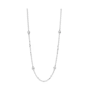 14KT White Gold Stunning Neckwear Necklace - 1-1/3 ctw