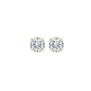 14KT Yellow Gold & Diamond Stud Earrings -1/3 ctw