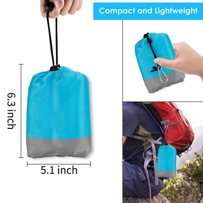 200Cm X 210Cm Foldable Waterproof And Sandproof Beach Blanket F49-8-910 Blue