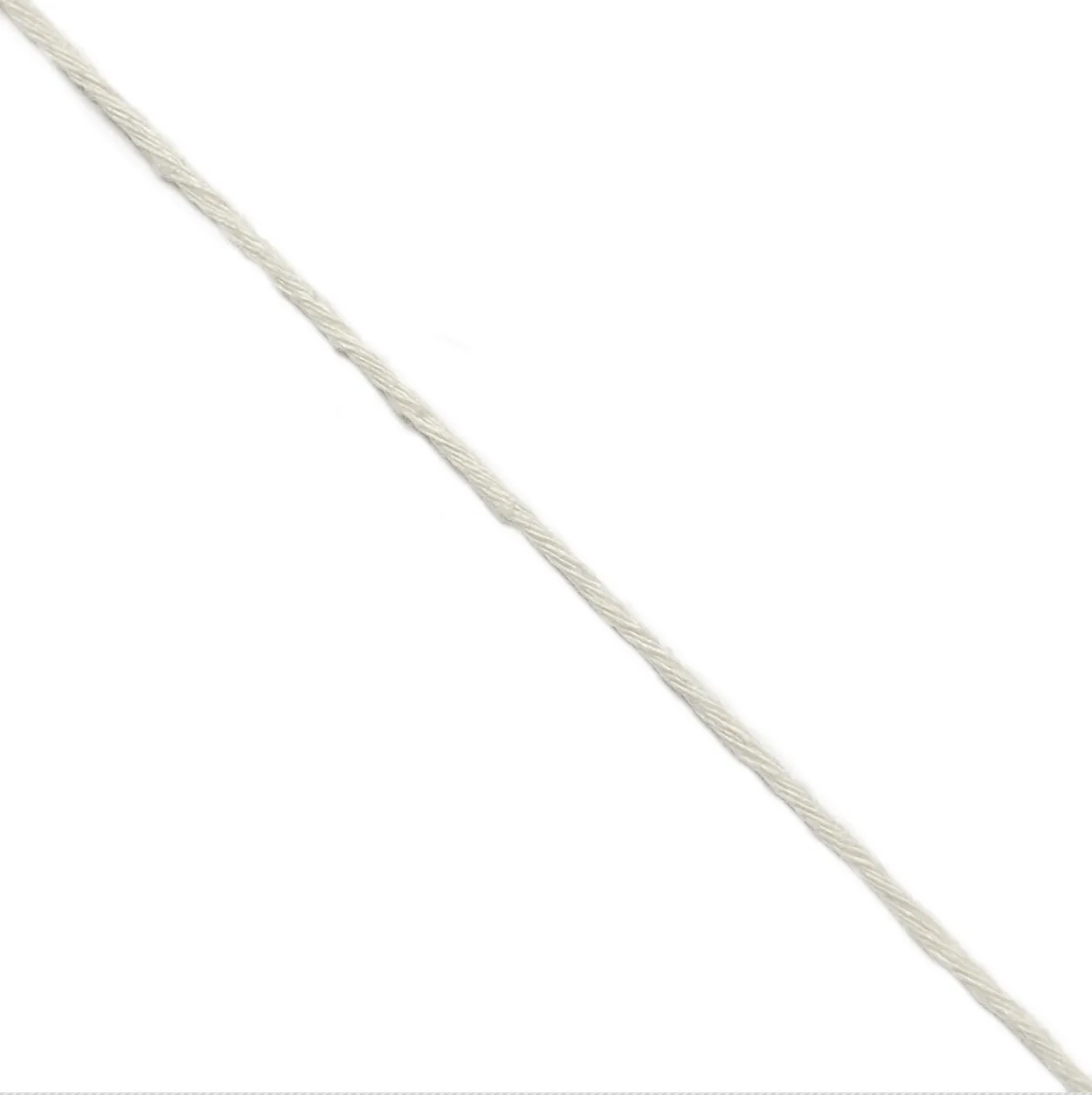 2.5mm Cotton Single Strand Cord - Natural (By the Yard/Roll)