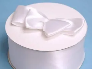 50 Yards 2" DIY White Satin Ribbon Wedding Party Dress Favor Gift Craft