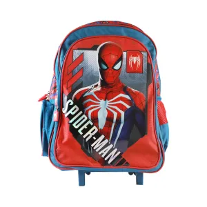 91007 SIMBA SPIDER MAN TROLLEY BAG 18 INCH W PENCIL CASE D