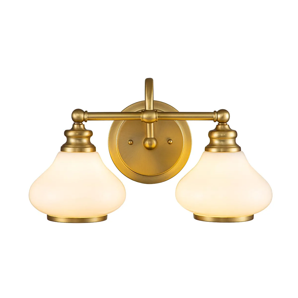 Ainsley 2/3 Light Wall Light Polished Chrome/Brushed Brass Finish IP44