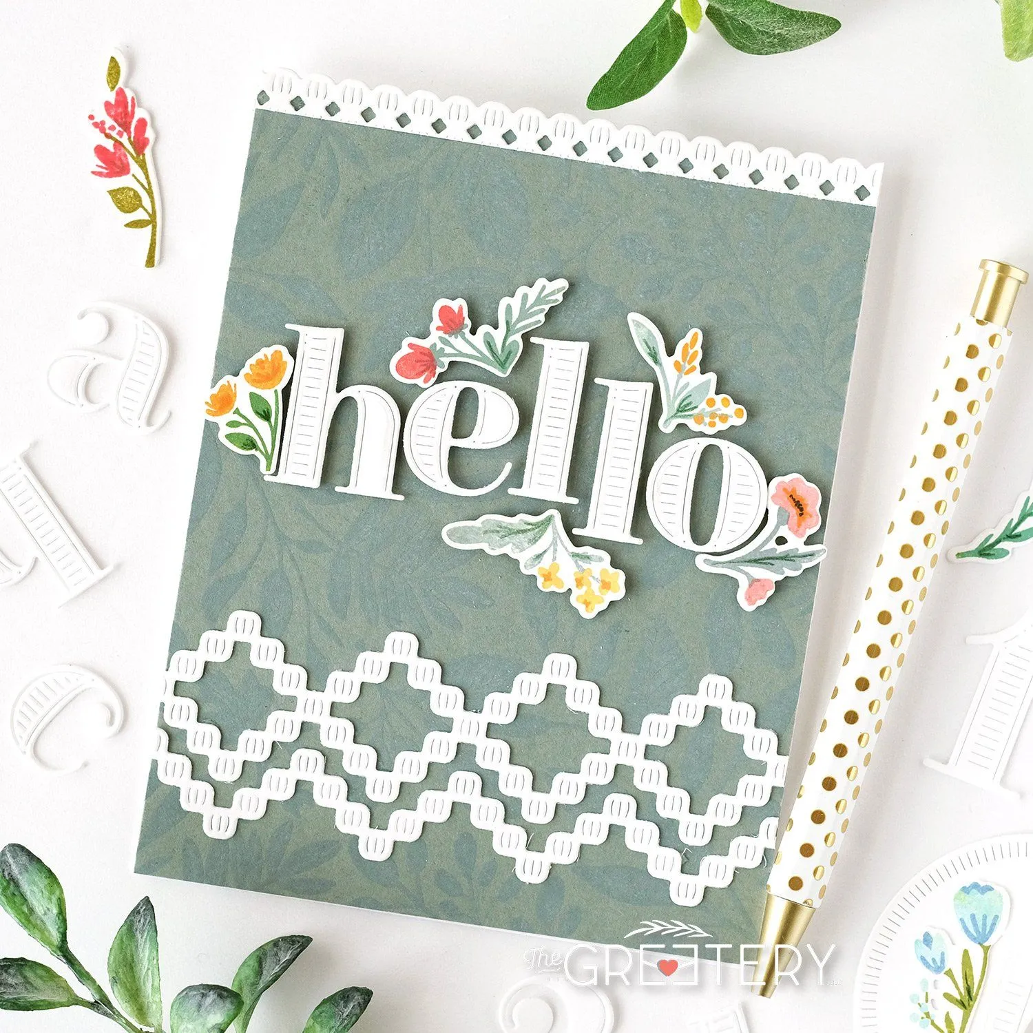 AlphaBuds Bold Floral Details Stamp Set