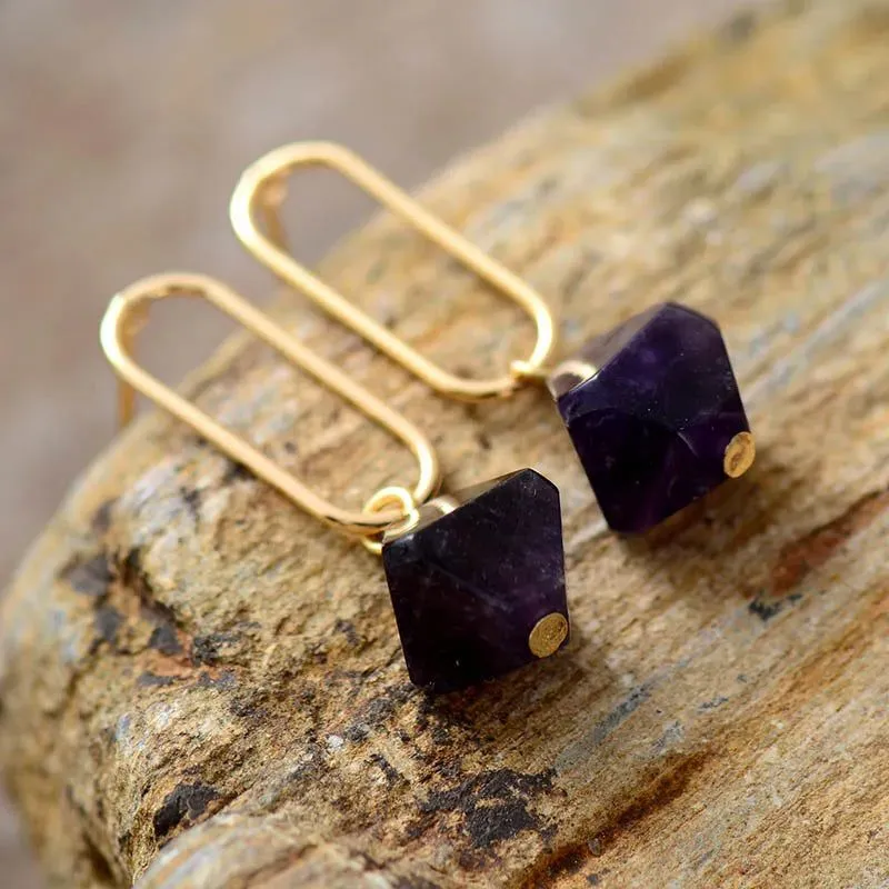 Amethysts Hyperbole Ins Earrings