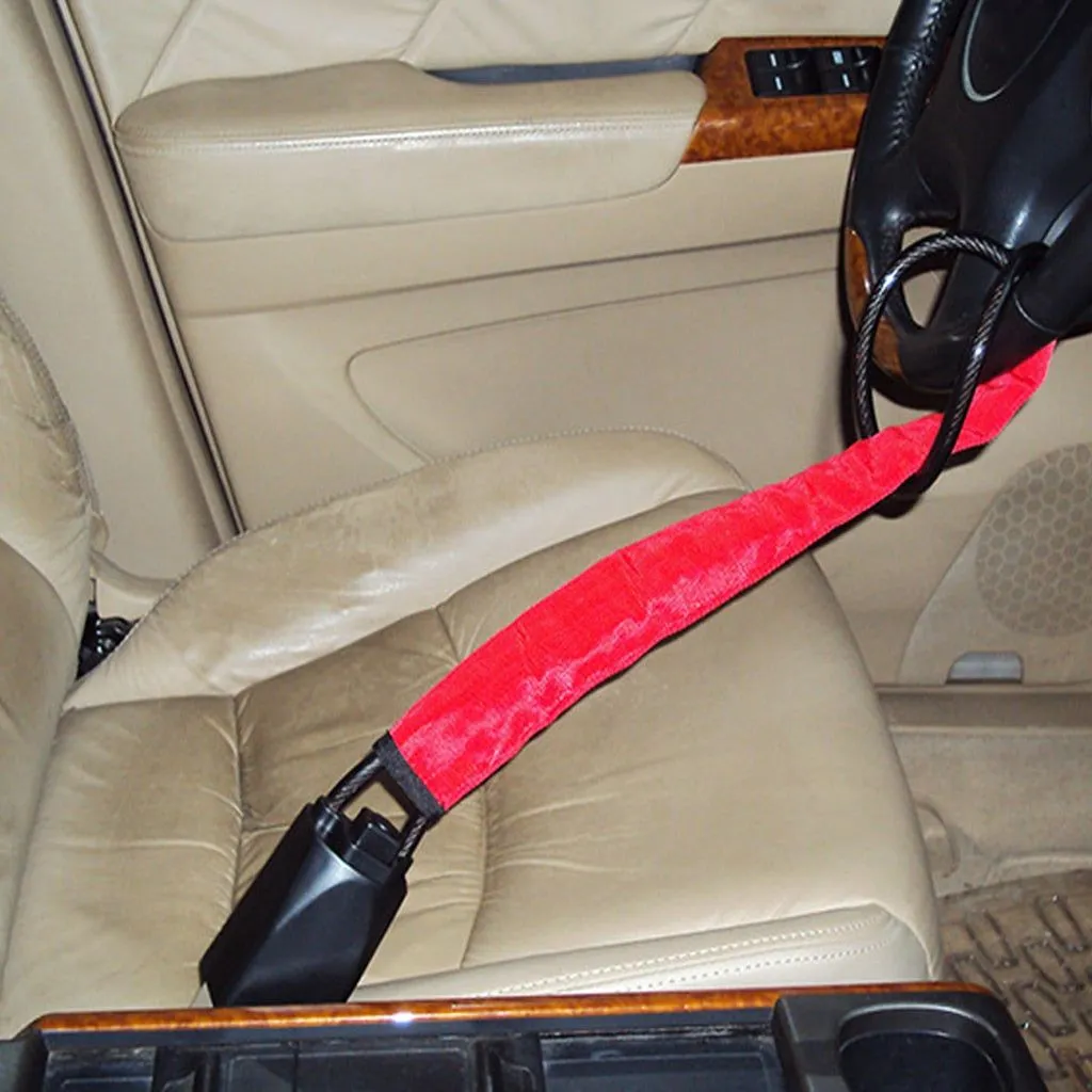 Anti theft Car Steering Wheel Lock To Safety Belt