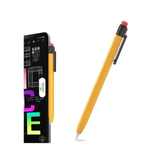 Apple Pencil (2nd generation / Pro) silicone protective case pencil design - yellow