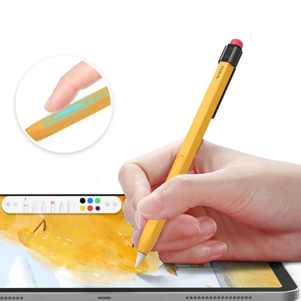 Apple Pencil (2nd generation / Pro) silicone protective case pencil design - yellow