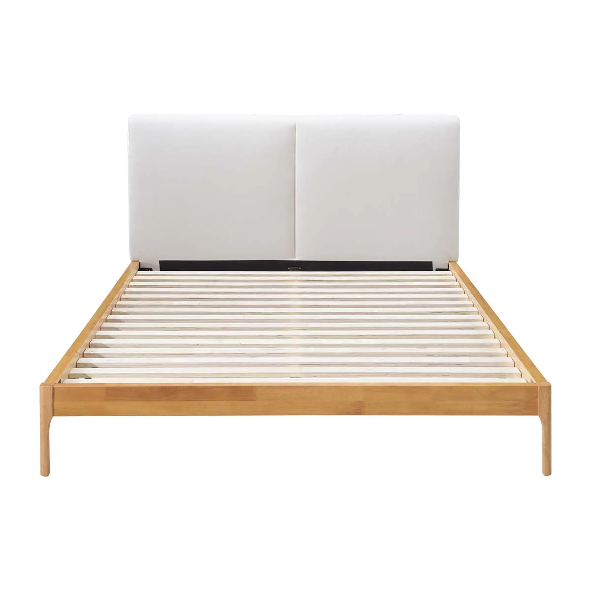 Austen Queen Bed (Oak, Cream)