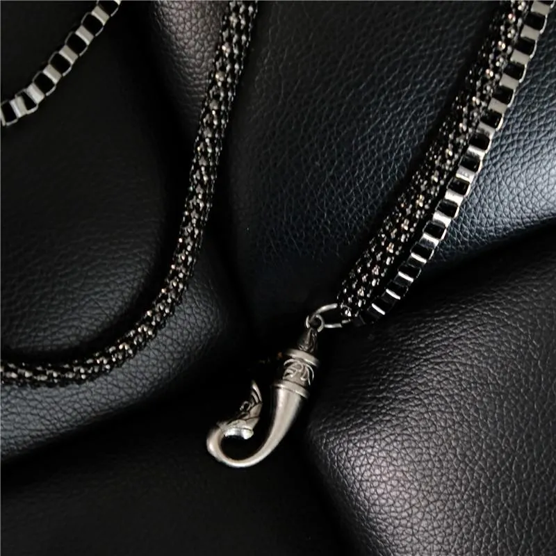 Badass Mens Leather Skull Key Chain Long Pants Chain Biker Wallet Chain For Men