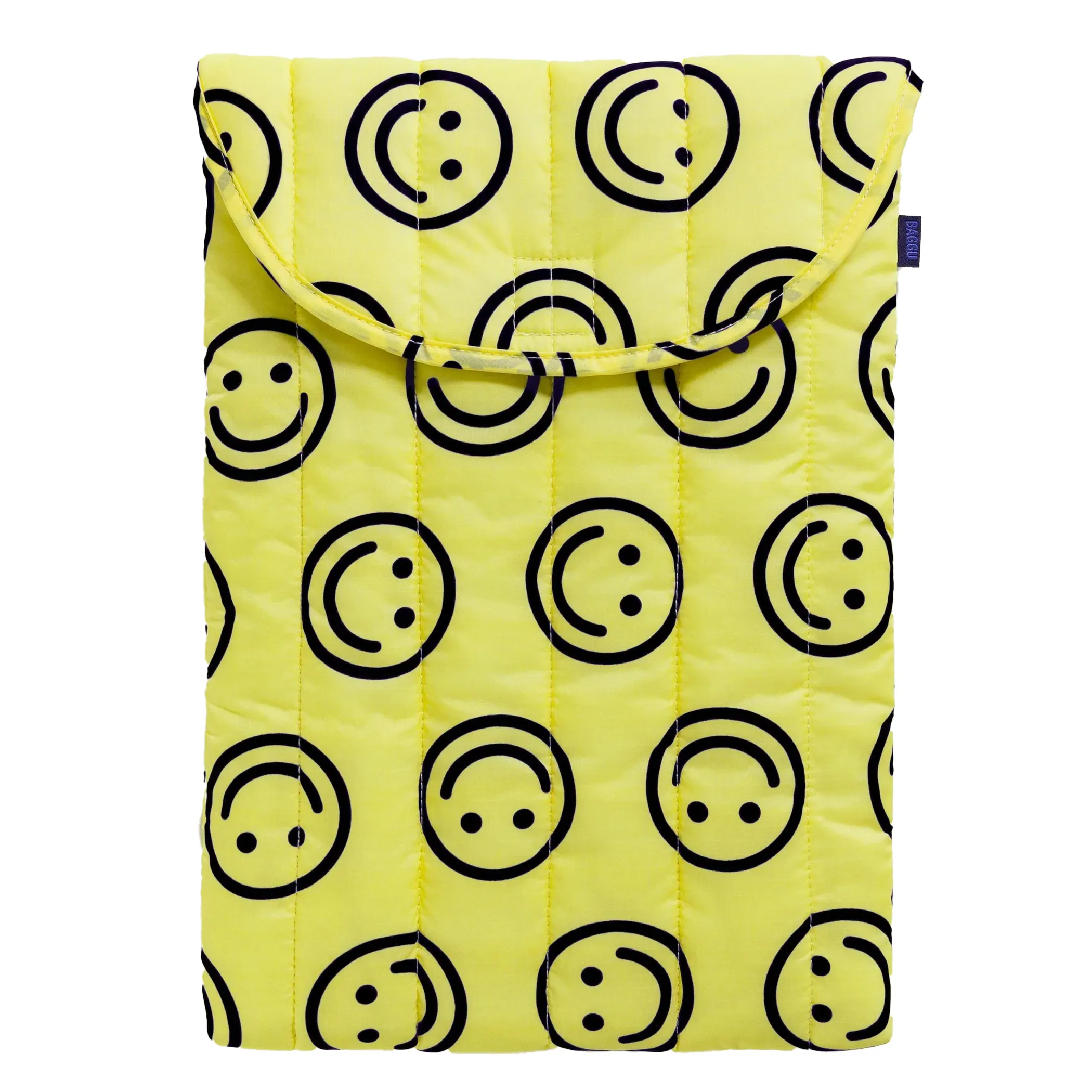 Baggu Puffy Laptop Sleeve 16" - Yellow Happy