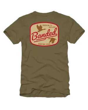 Banded Retro Patch Short Sleeve Tee