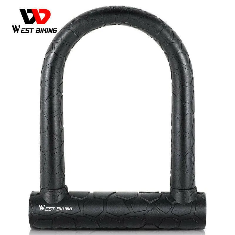 Bicycle U Lock 2 Keys Anti-theft Safety MTB Road Bike Padlock Motorcycle Scooter Bicycle Lock Cycling Accessories