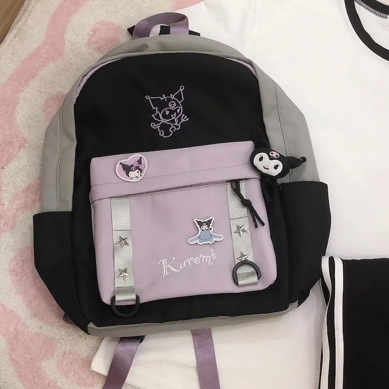 Black Purple Kuro Backpack