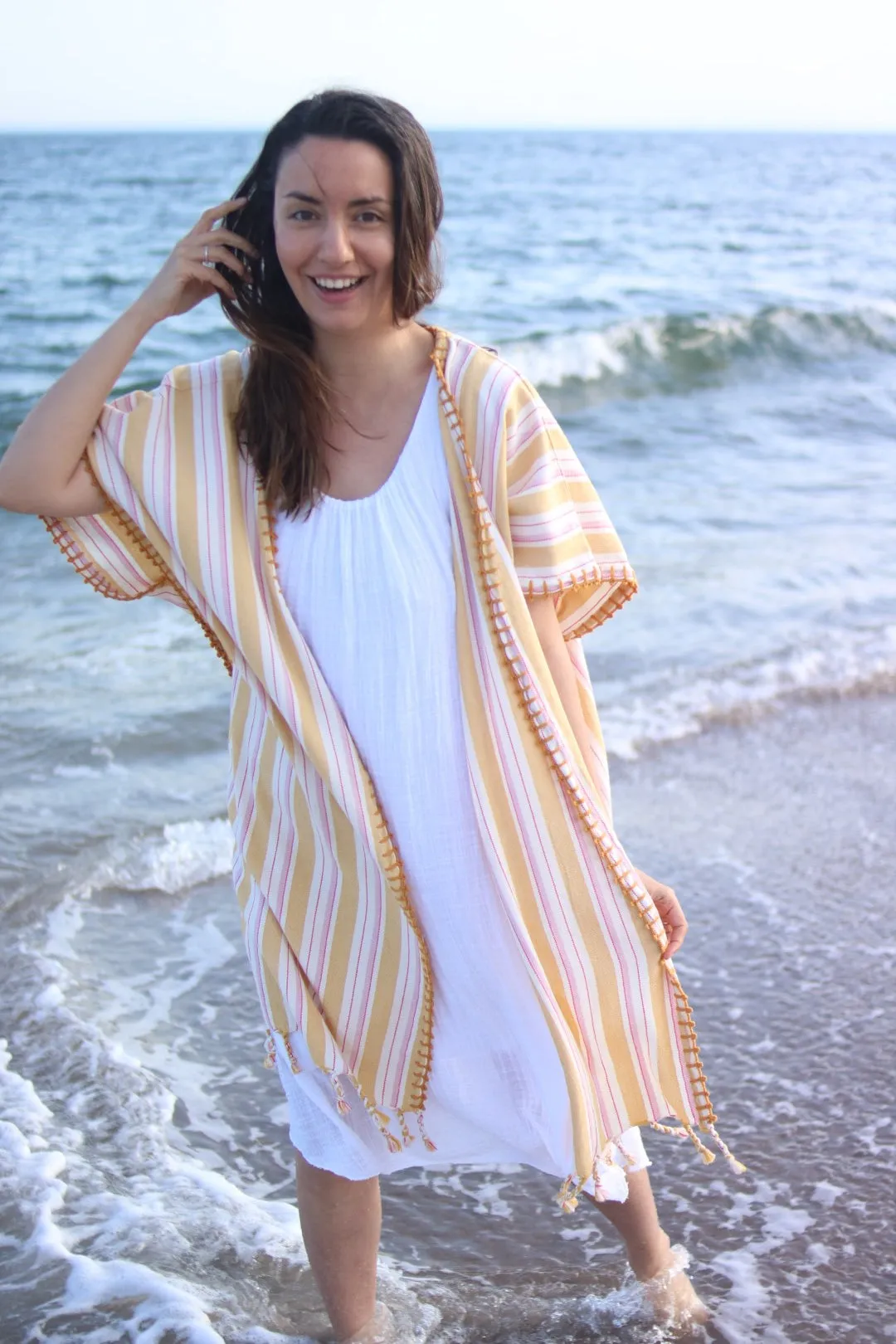 BOHO MUSTARD Stitched Kaftan