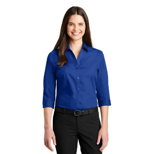 Book Dr. Port Authority® Ladies 3/4-Sleeve Carefree Poplin Shirt LW102