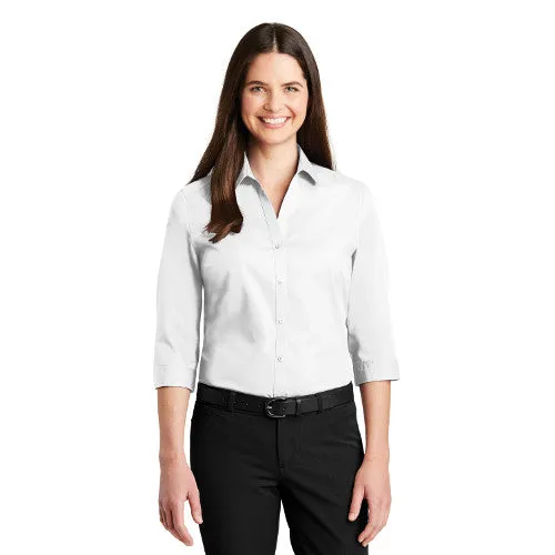 Book Dr. Port Authority® Ladies 3/4-Sleeve Carefree Poplin Shirt LW102