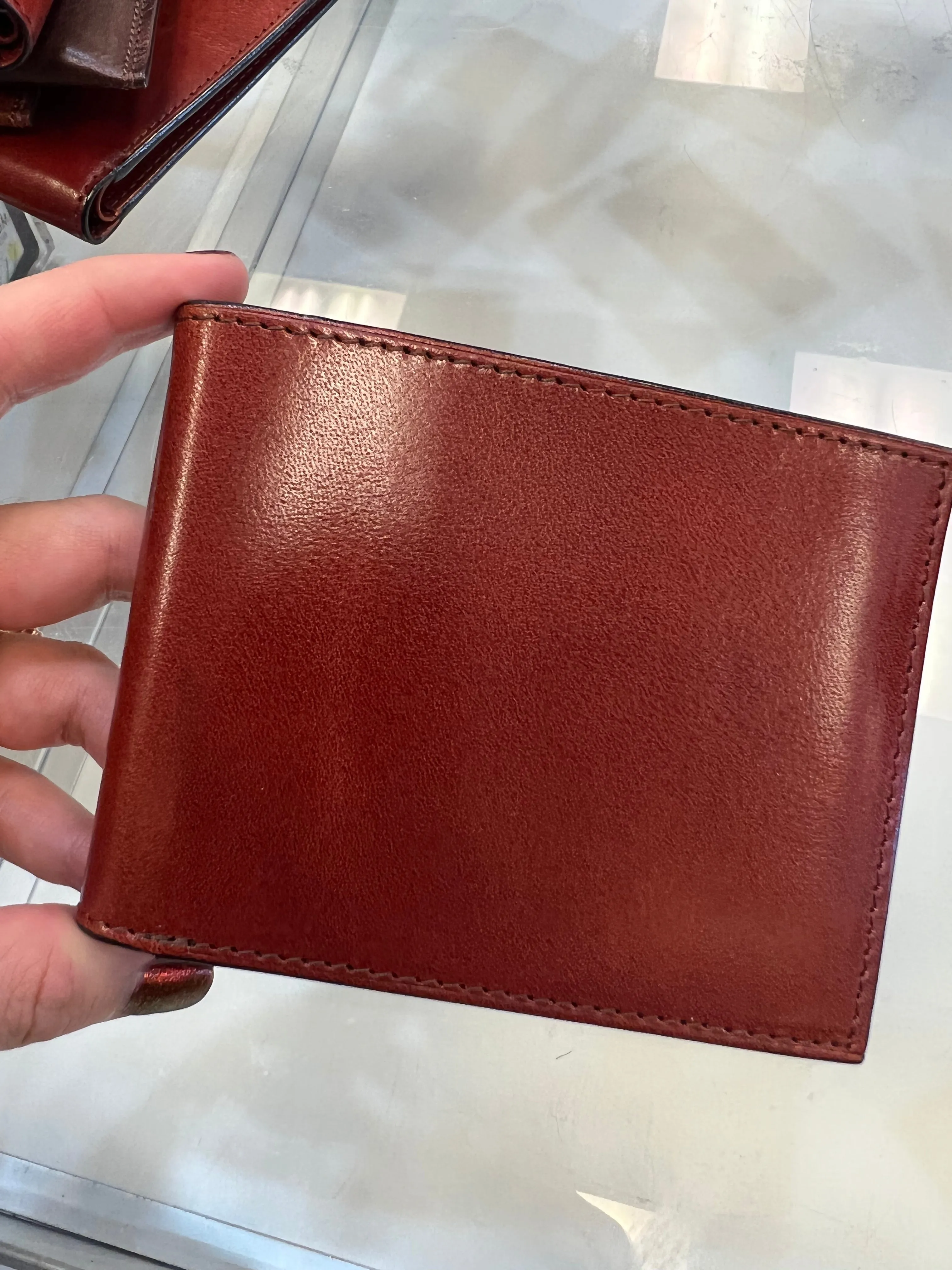 Bosca Double ID Trifold RFID Leather Wallet