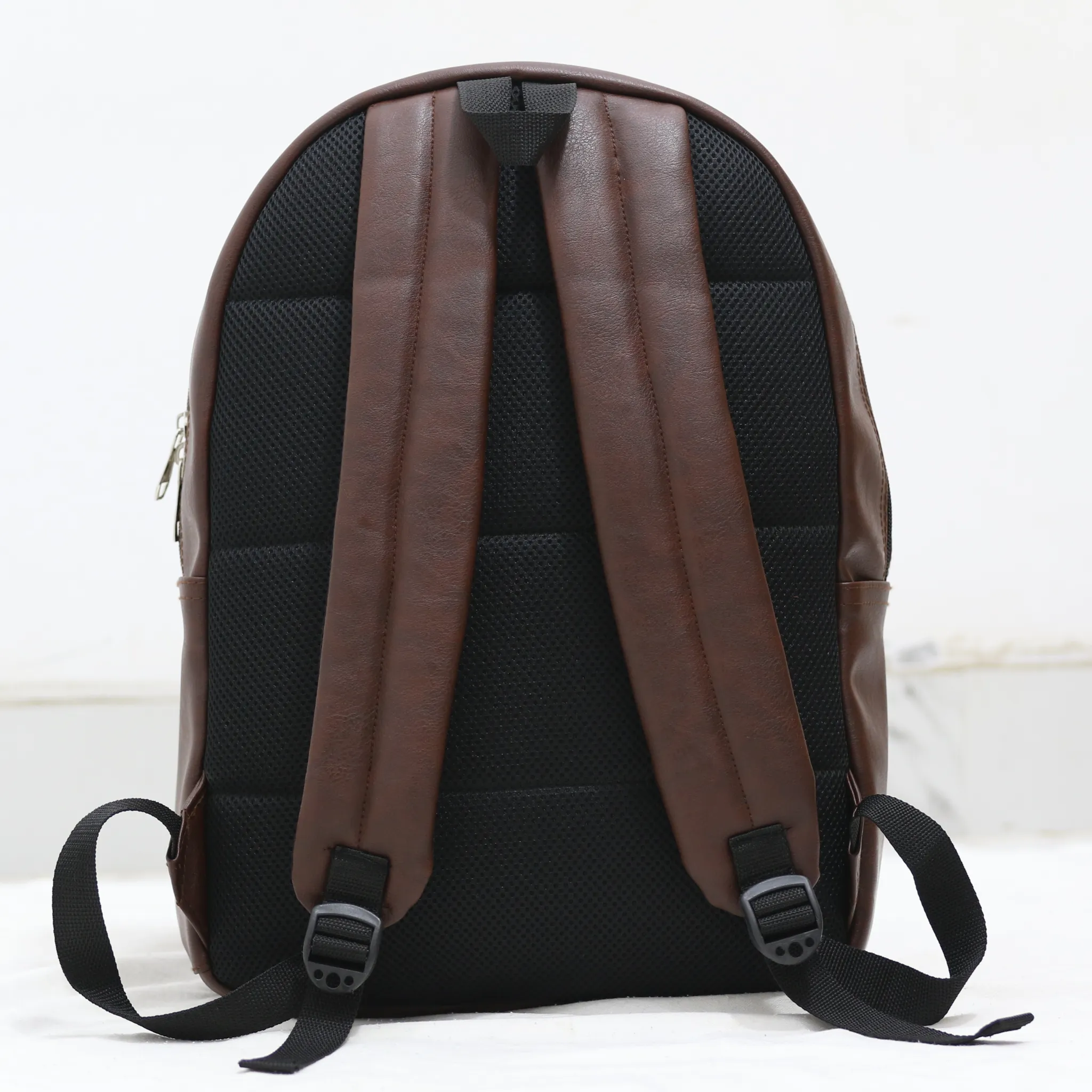 BP44 – Premium Synthetic Leather Simple Laptop Backpack