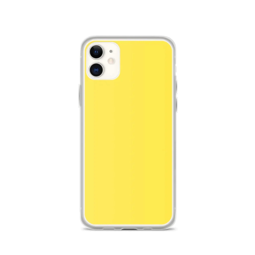 Bright Yellow iPhone Case