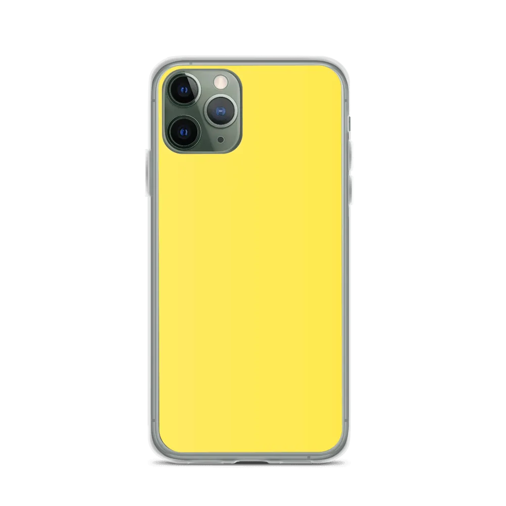 Bright Yellow iPhone Case