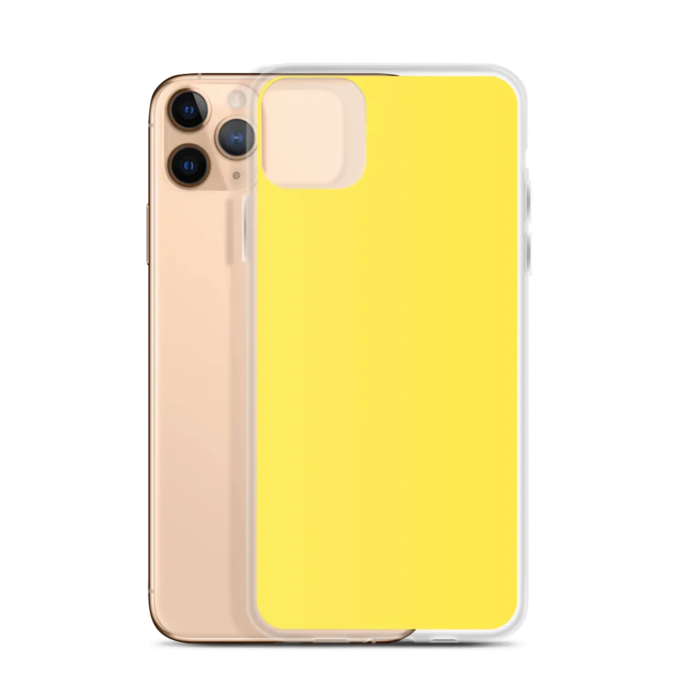 Bright Yellow iPhone Case