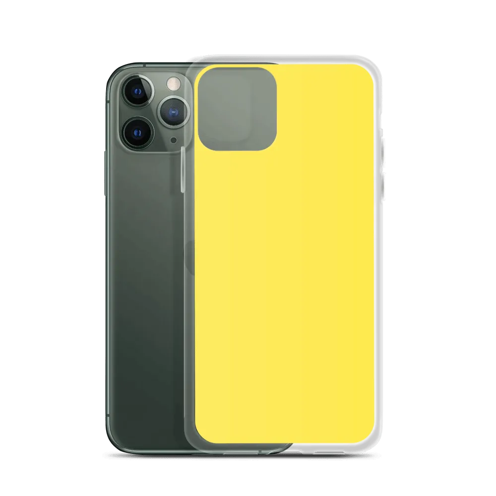 Bright Yellow iPhone Case