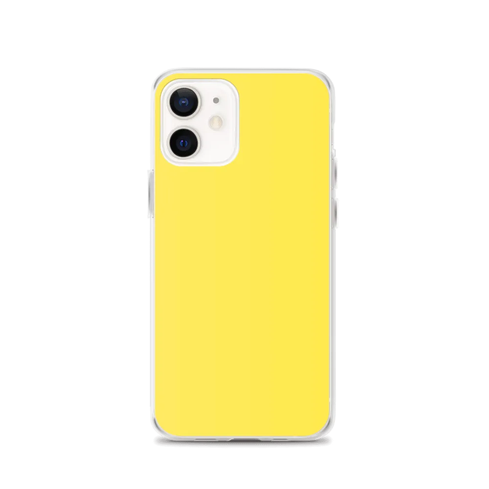 Bright Yellow iPhone Case