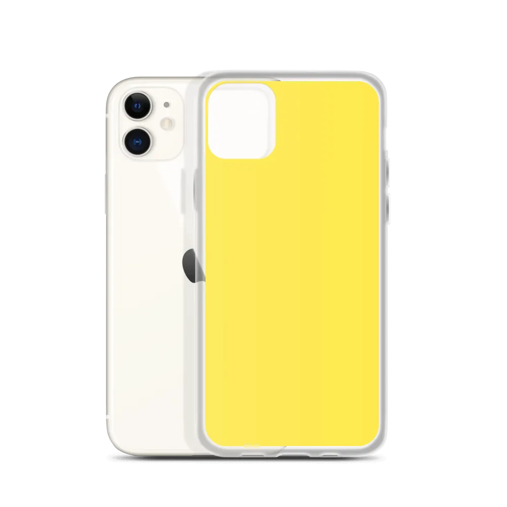 Bright Yellow iPhone Case