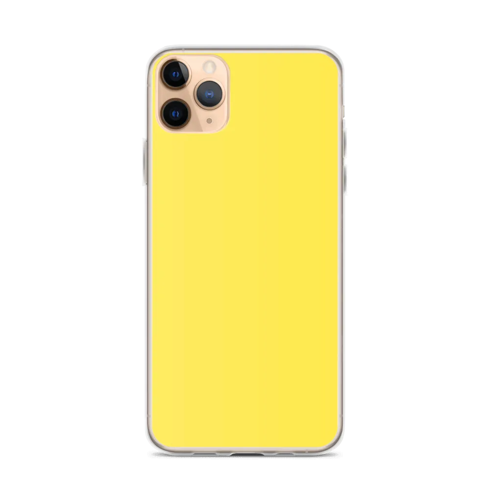 Bright Yellow iPhone Case