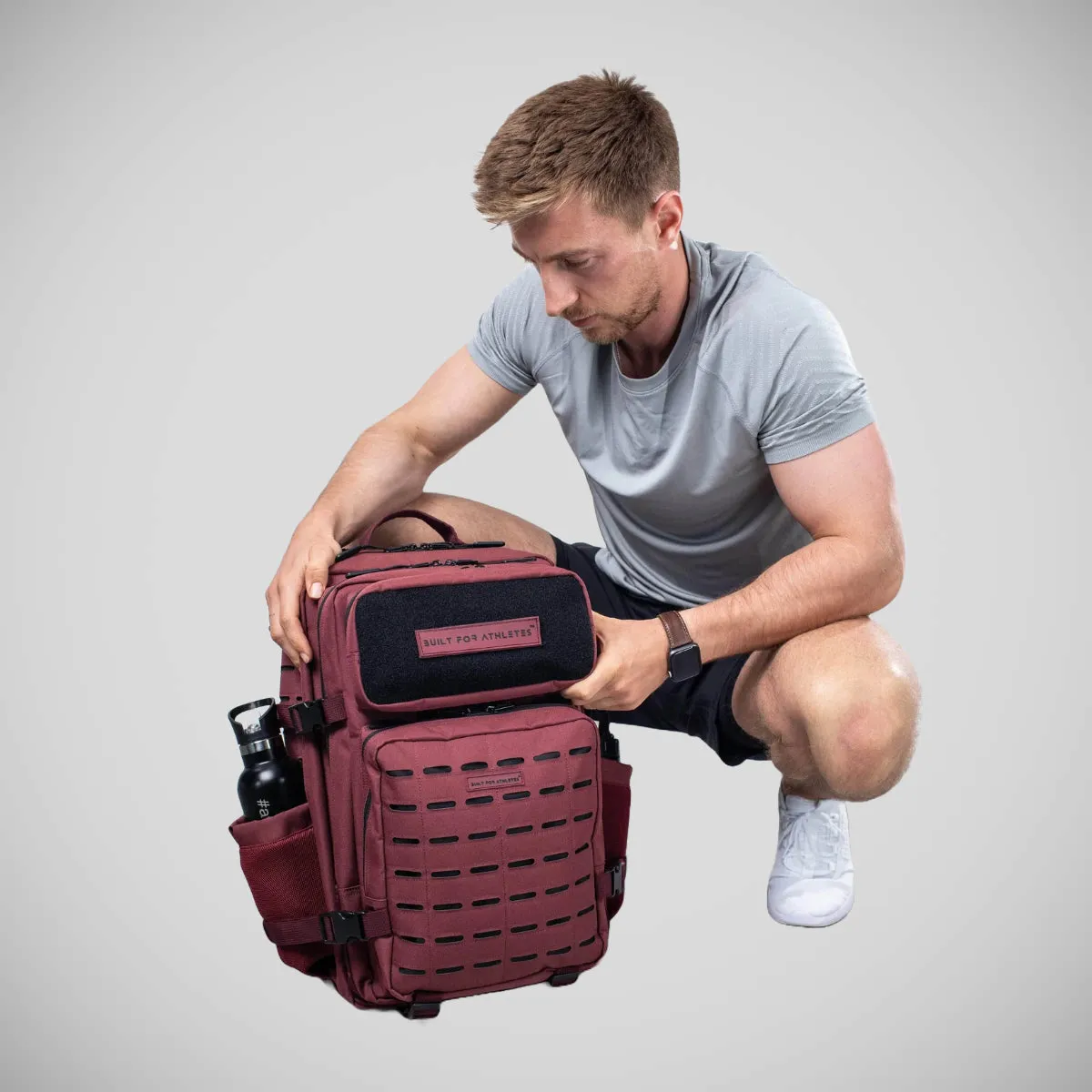 Built For Athletes Large Gym Backpack Burgundy