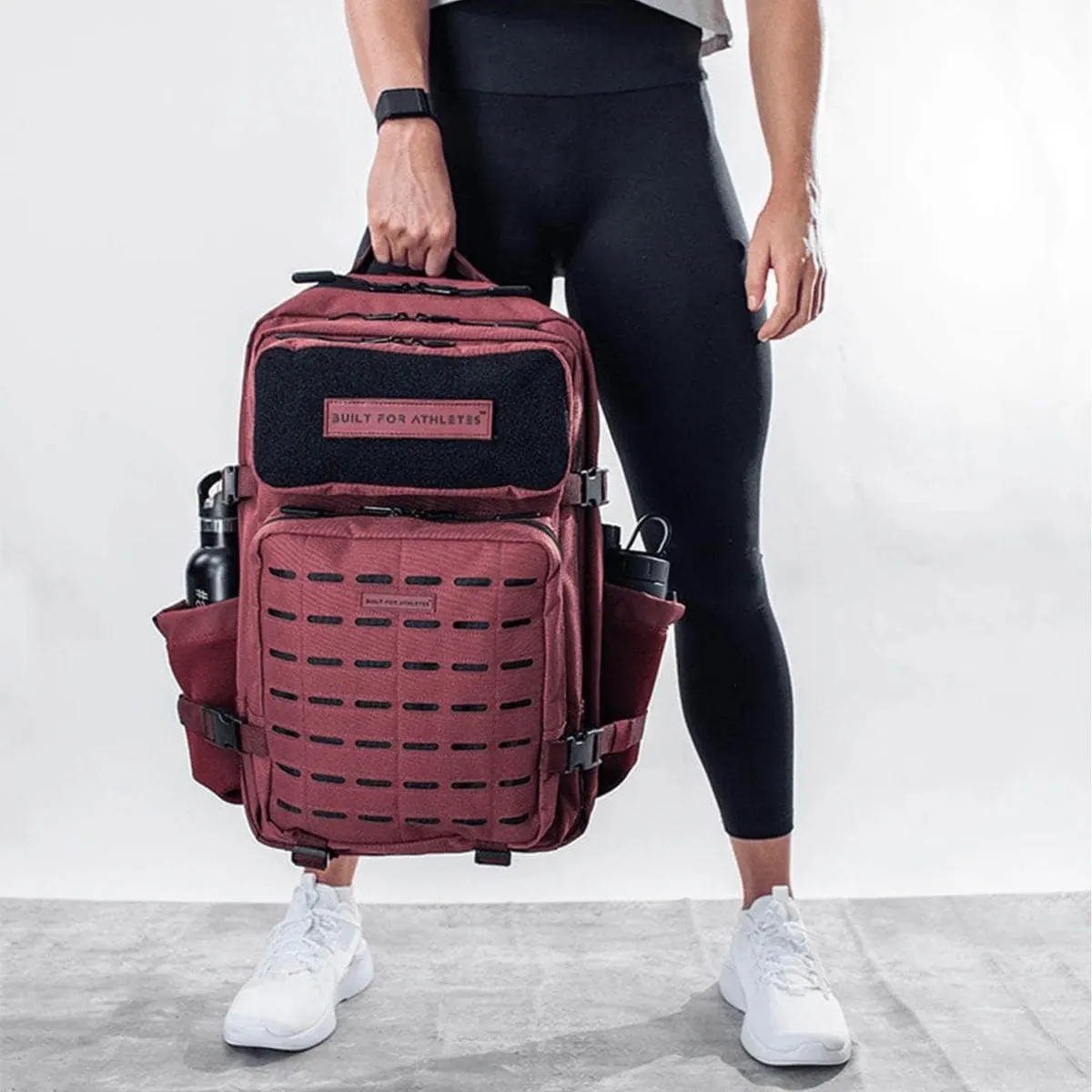 Built For Athletes Large Gym Backpack Burgundy