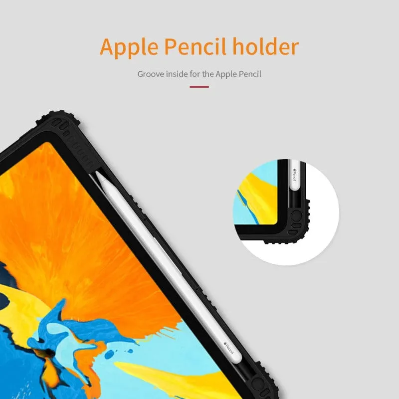 Bumper Flip Leather Case With Apple Pencil Cover