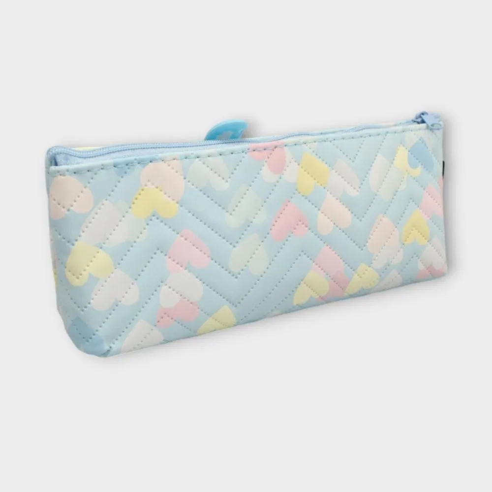 Bunny Glasses Baby Blue Pencil Case