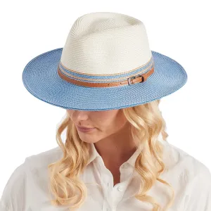 Cancer Council Heritage Town & Country Hat - Ivory/Blue