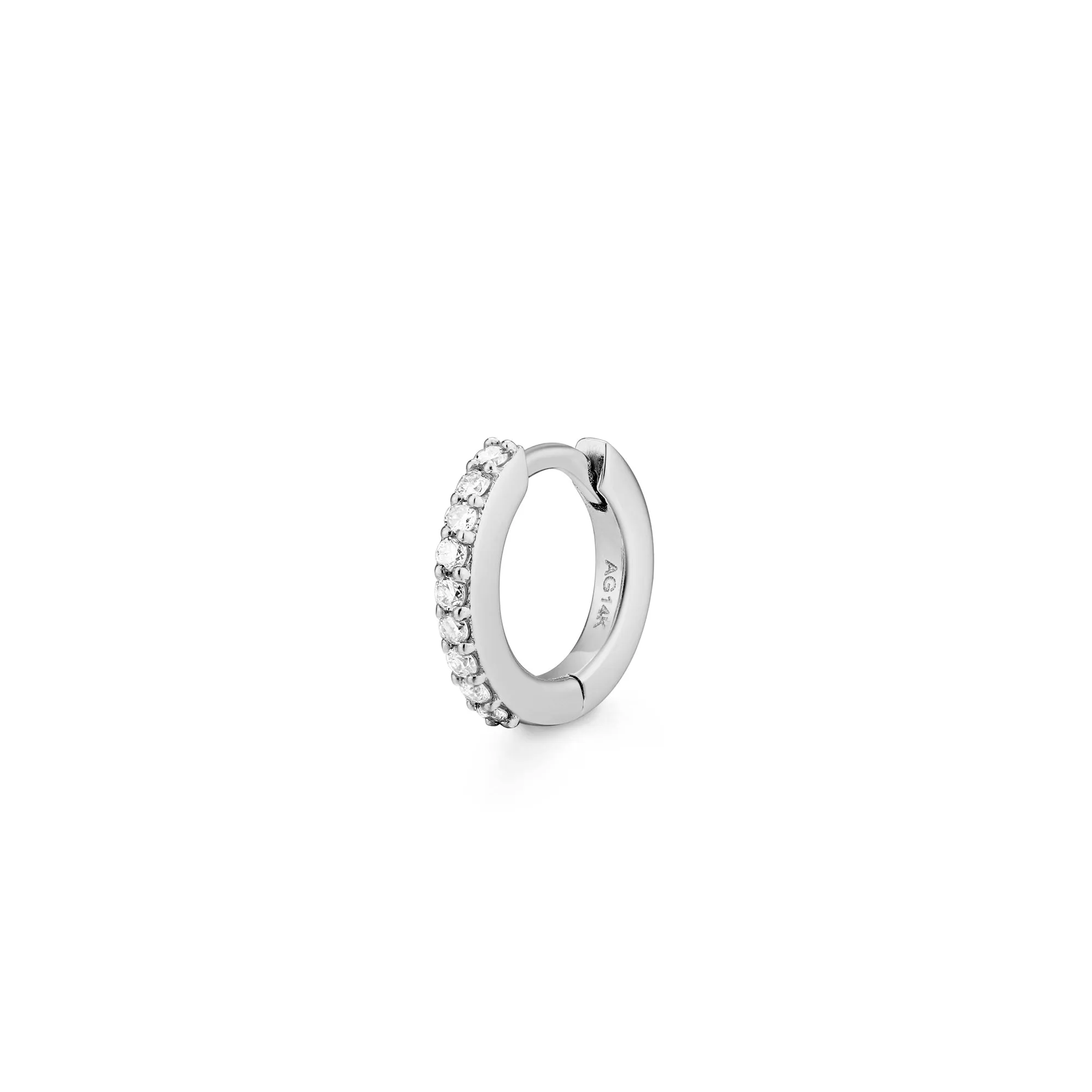 CARLY | Single Mini Diamond Huggie Hoop