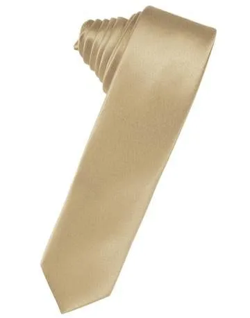 Cassis Luxury Satin Skinny Necktie