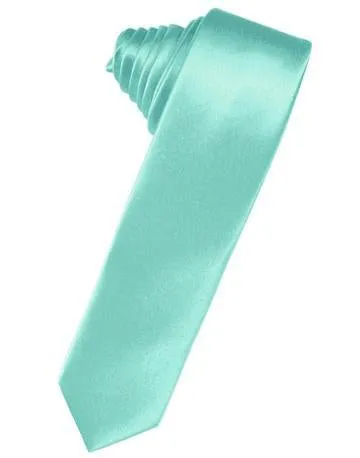 Cassis Luxury Satin Skinny Necktie