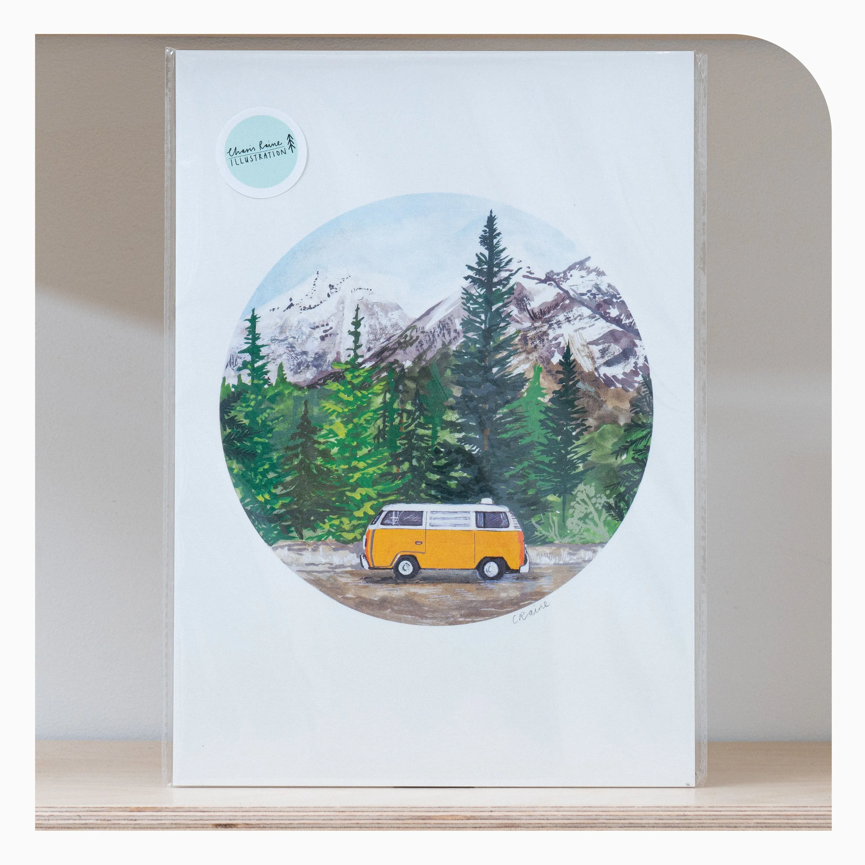 Charis Raine A4 Print - Campervan