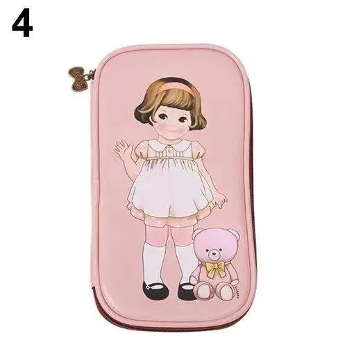 Chic Cartoon Doll Girl Cosmetic Organizer Pouch