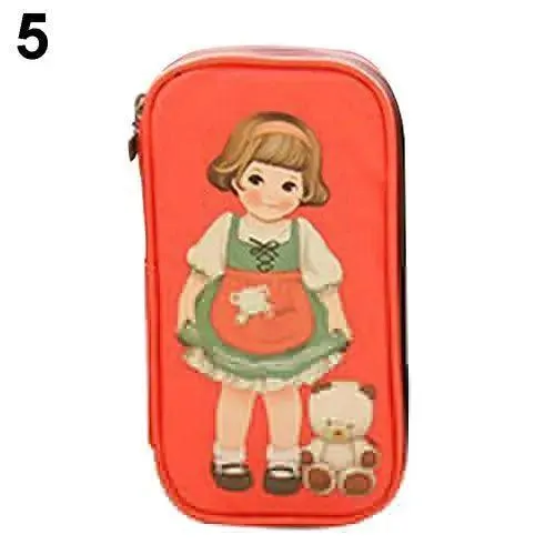 Chic Cartoon Doll Girl Cosmetic Organizer Pouch