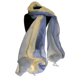 Classic Linen Scarf - Blues Combo