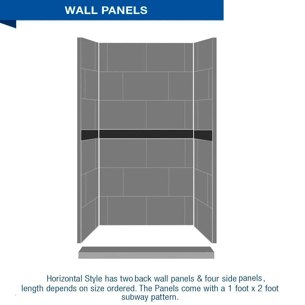 Classic Portland Cement Small Alcove Shower Enclosure Kit