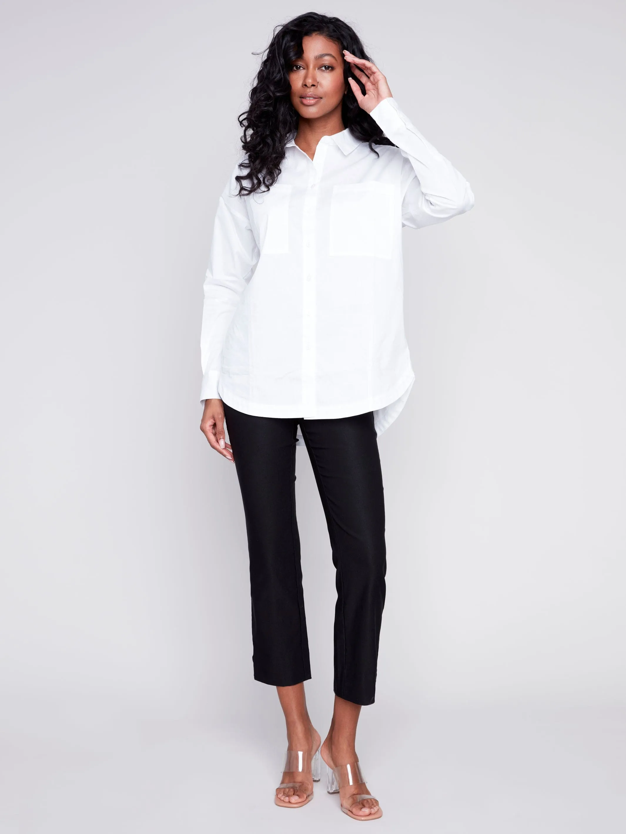 Classic White Button Down by Charlie B