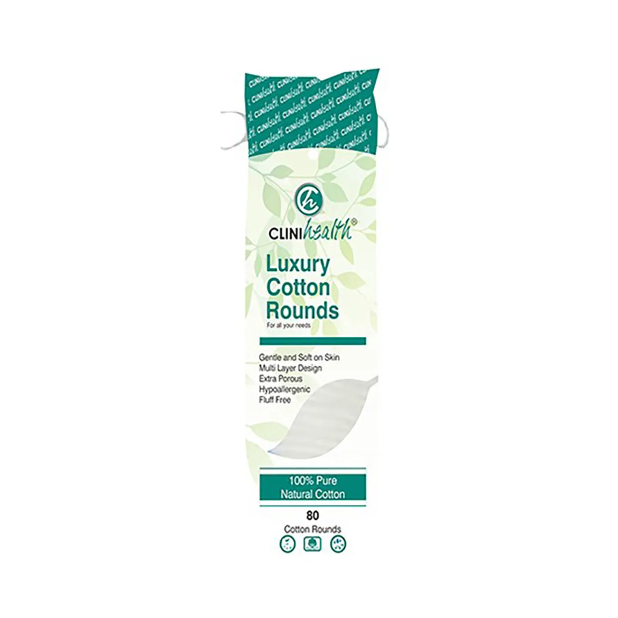 CliniHealth Cotton Rounds 80 Pack