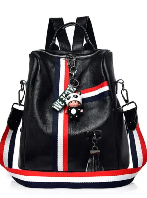 Colorful Daypack School Bag Leather Shoulder Bags