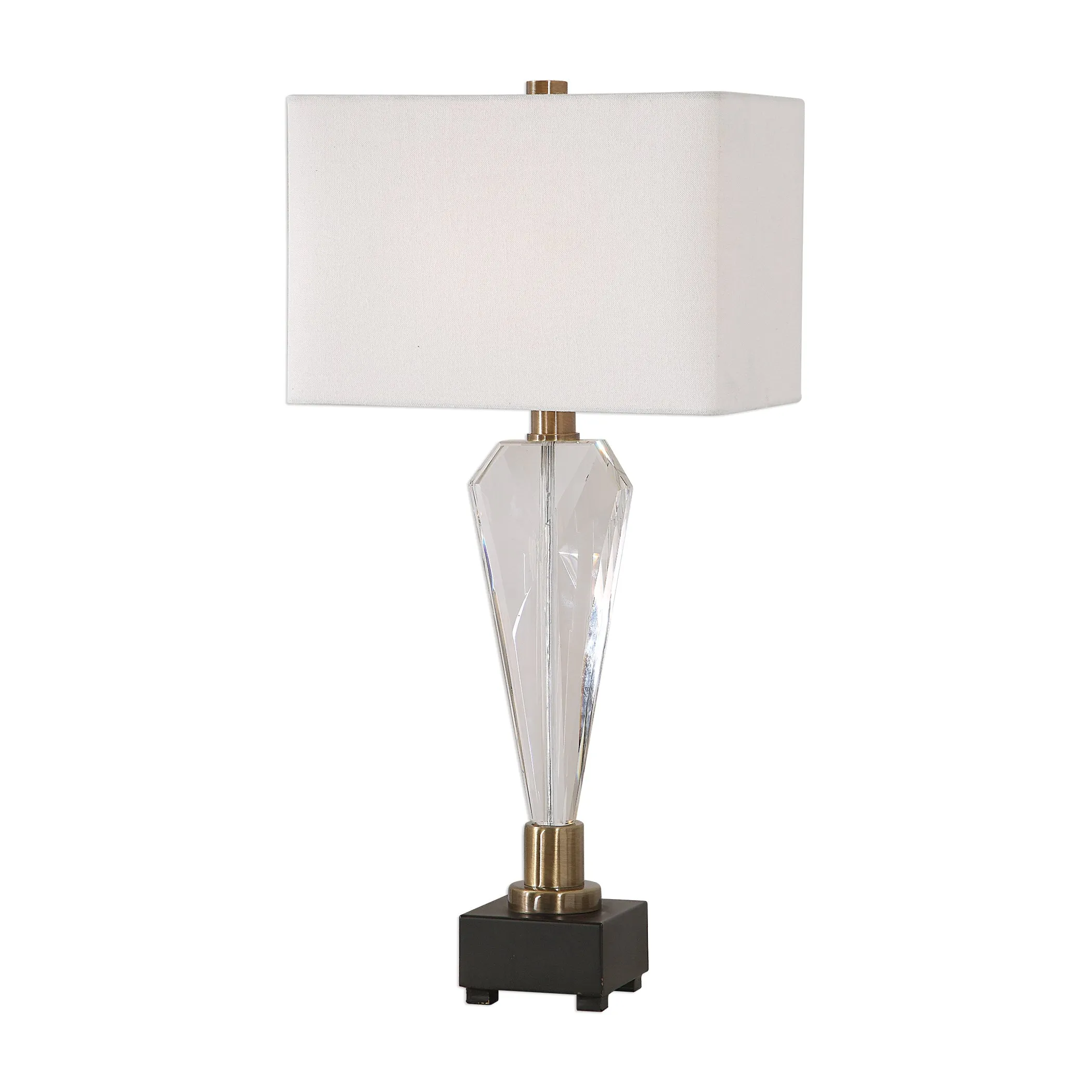 Cora Geometric Crystal Table Lamp